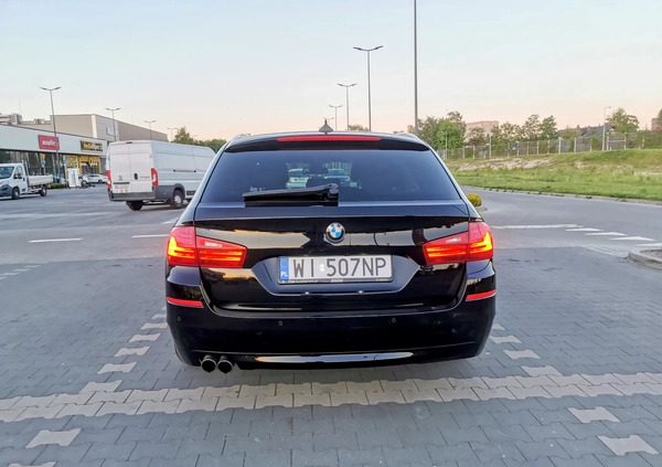 BMW Seria 5 cena 92250 przebieg: 290000, rok produkcji 2015 z Warszawa małe 781